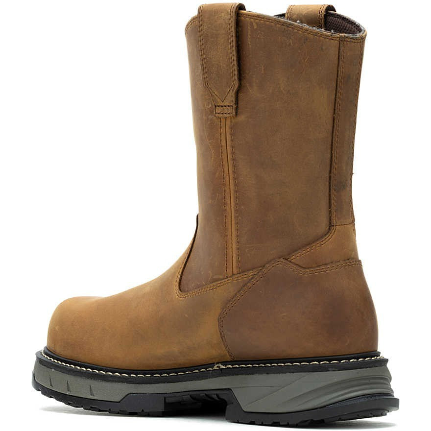 Wolverine Men's Reforce 10" Comp Toe WP Wellington Work Boot- Cashew- W241027  - Overlook Boots