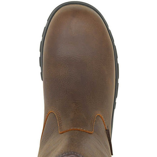 Wolverine Men's Carlsbad 10" Steel Toe WP Wellington Work Boot- Brown- W241069  - Overlook Boots