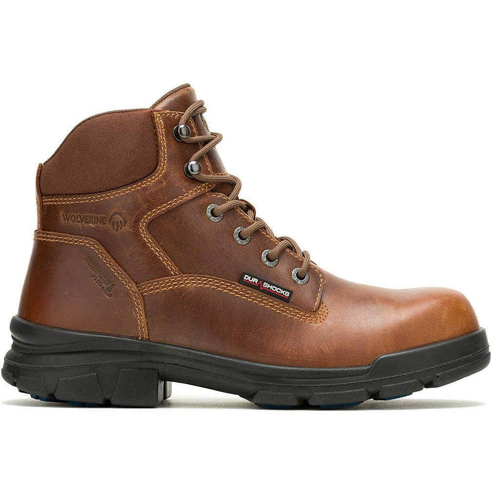 Wolverine Men's Durashocks SR Icon 6" Soft Toe WP Work Boot -Tan- W240026  - Overlook Boots