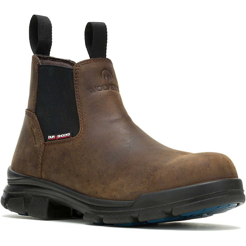 Wolverine Men's Durashocks Icon Comp Toe WP Romeo Work Boot -Brown- W241102 7 / Medium / Tan - Overlook Boots