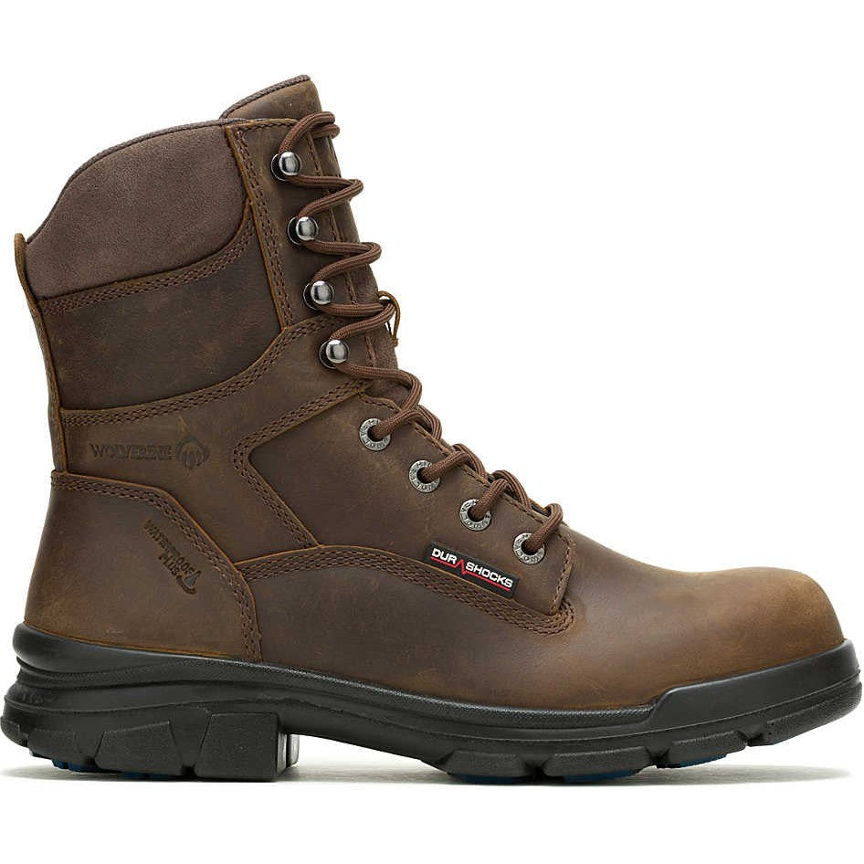 Wolverine Men's Durashocks SR Icon 8" Comp Toe WP Work Boot -Brown- W241103  - Overlook Boots