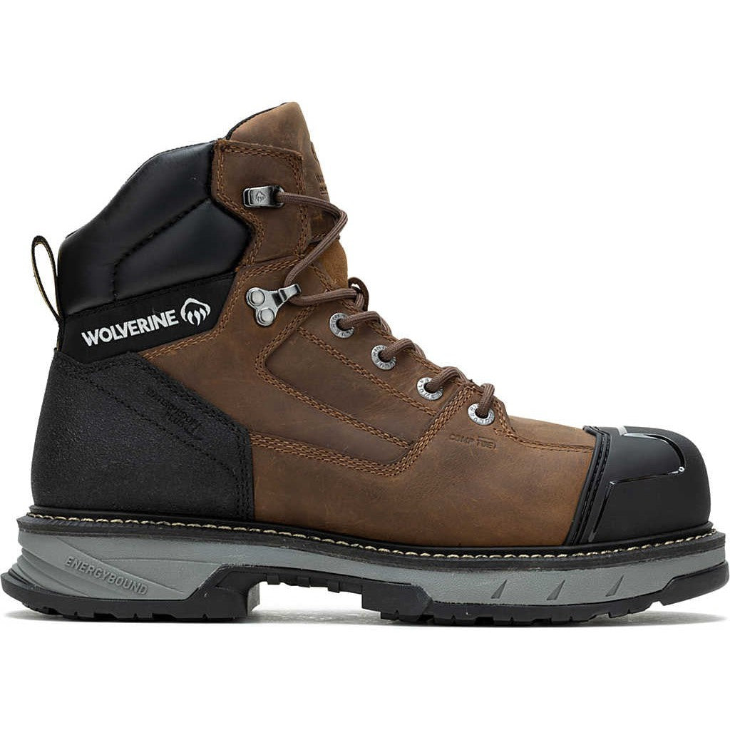 Wolverine Men's Reforce Heavy Duty 6" Comp Toe WP Work Boot -Brown- W241110  - Overlook Boots