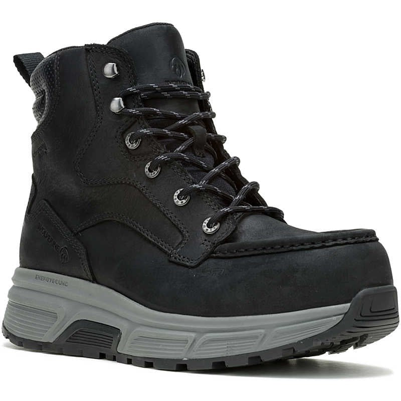 Wolverine Men's Ride 6" Comp Toe WP Wedge Work Boot -Black- W241152 7 / Medium / Black - Overlook Boots