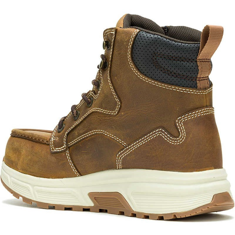 Wolverine Men's Ride 6" Comp Toe WP Wedge Work Boot -Cashew- W241153  - Overlook Boots