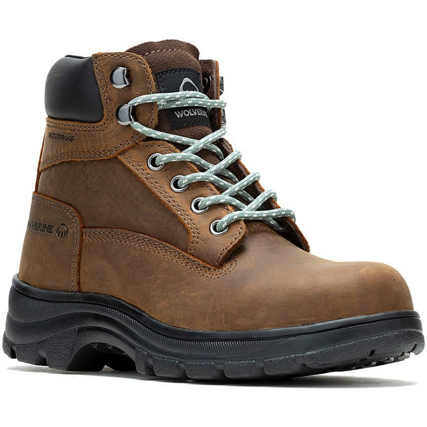 Wolverine Women's Carlsbad 6" Steel Toe WP Work Boot- Brown- W241012  - Overlook Boots