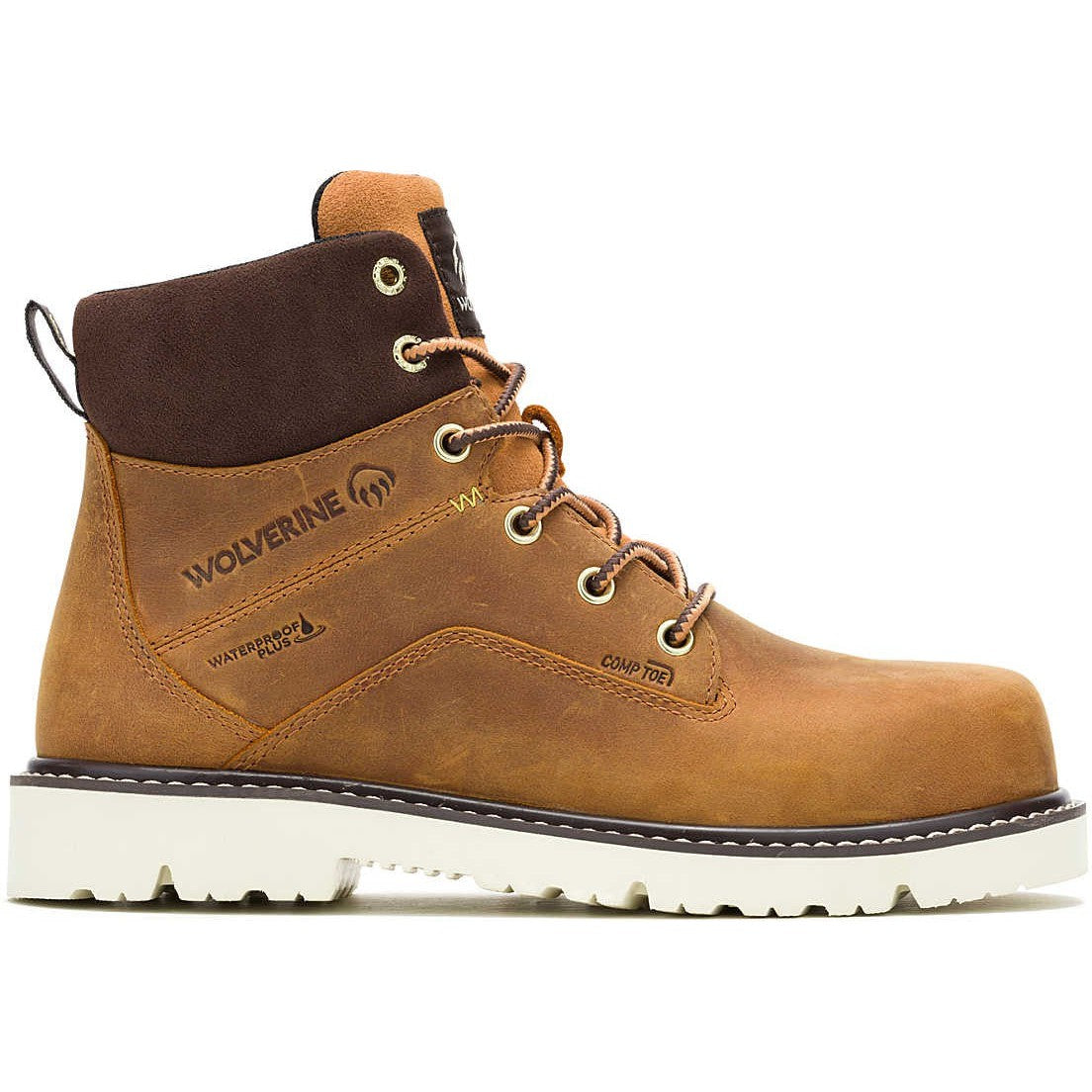 Wolverine Women's Revival 6" Comp Toe WP Slip Resist Work Boot -Cashew- W241141  - Overlook Boots