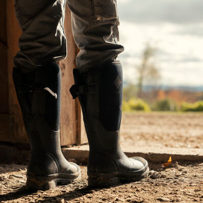 Muck Women's Chore Wide Calf Soft Toe WP Work Boot - Black - WCXF000  - Overlook Boots