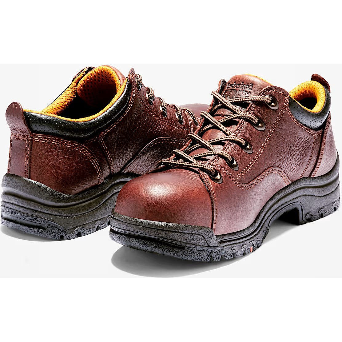 Timberland Pro Women's TiTAN Alloy Toe Oxford Work Boot- Brown- TB163189214 - Overlook Boots