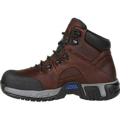 Michelin Men's Hydroedge 6" Steel Toe WP Work Boot -Brown- XHY662  - Overlook Boots