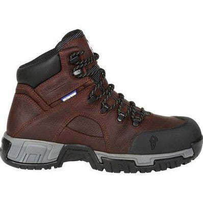 Michelin Men's Hydroedge 6" Steel Toe WP Work Boot -Brown- XHY662  - Overlook Boots