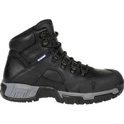 Michelin Men's Hydroedge 6" Steel Toe WP Work Boot -Black- XHY866  - Overlook Boots