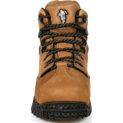 Michelin Men's 6" Steel Toe Internal Metguard Work Boot - Brown - XPX763  - Overlook Boots