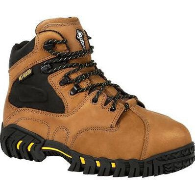 Michelin Men's 6" Steel Toe Internal Metguard Work Boot - Brown - XPX763 7.5 / Medium / Brown - Overlook Boots