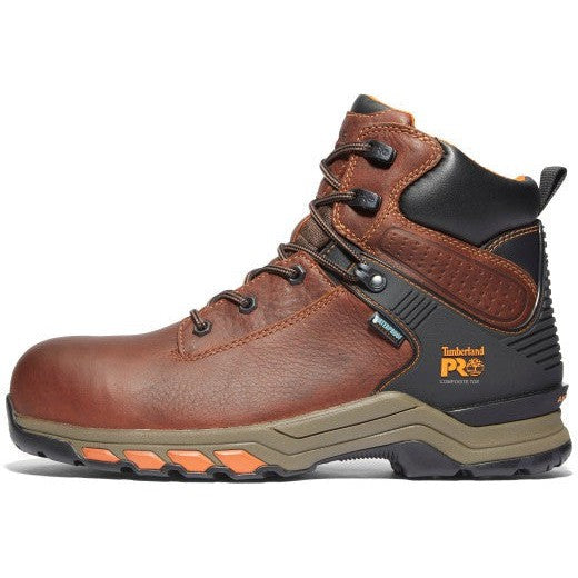 Timberland Pro Men's Hypercharge 6" Comp Toe WP Work Boot- Brown- TB1A1Q54214  - Overlook Boots