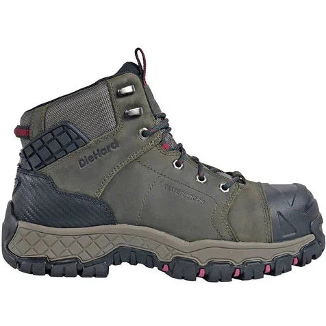 DieHard Men's Comet Composite Toe Waterproof Moisture Wicking Industrial Work Boot - Olive DH60216 - Overlook Boots