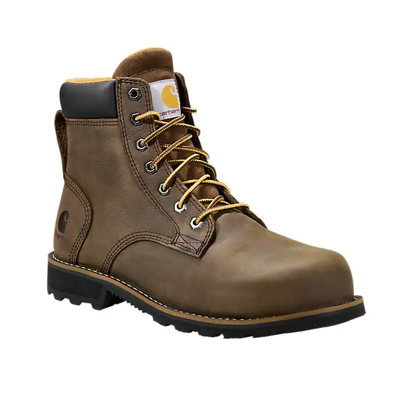 Carhartt Men's Frontier 6" Comp Toe Water Resistant Boot- Brown- FN6365-M 7 / Medium / Dark Brown - Overlook Boots