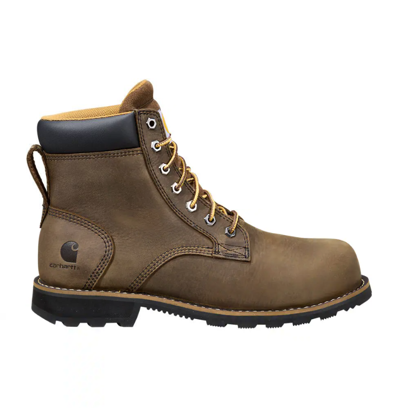 Carhartt Men's Frontier 6" Comp Toe Water Resistant Boot- Brown- FN6365-M  - Overlook Boots