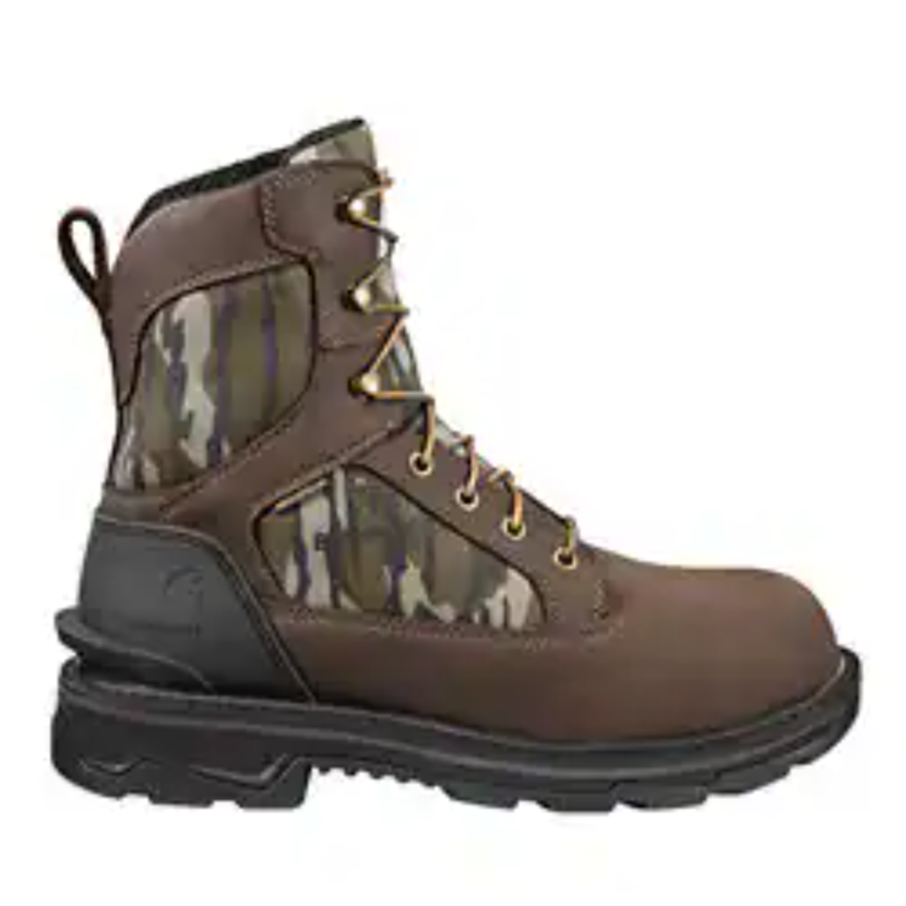 Carhartt Men's Ironwood Camo 8" Soft Toe WP Work Boot -Mossy Oak- FT8002-M  - Overlook Boots