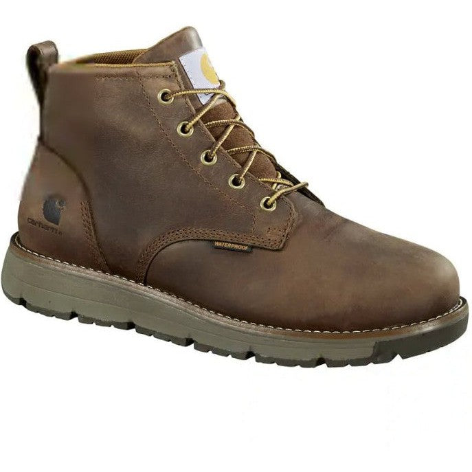 Carhartt Men's Millbrook Soft Toe WP Wedge Work Boot -Brown- FM5004-M  - Overlook Boots