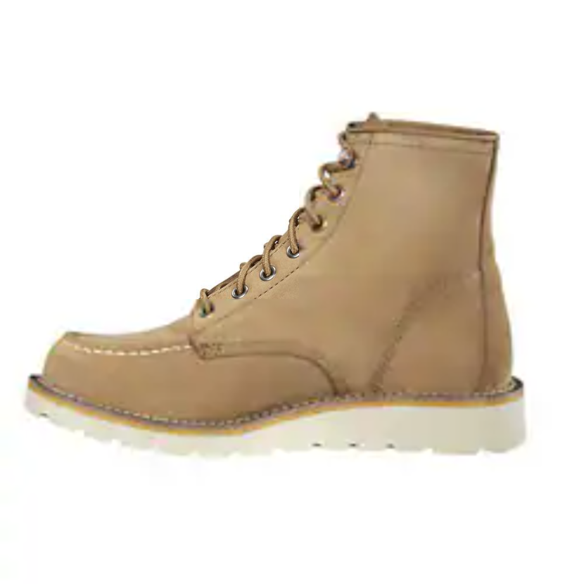 Carhartt Women's 6" Moc Toe Slip Resist Wedge Work Boot- Hickory- FW6022-W - Overlook Boots