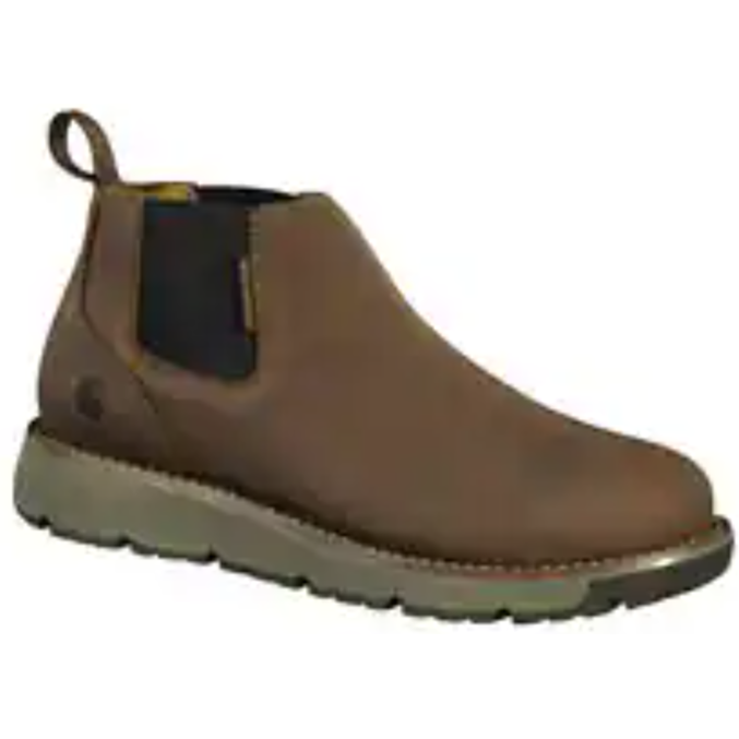 Carhartt Men's Millbrook Steel Toe Romeo Wedge Work Boot -Brown- FM4200-M 7 / Medium / Dark Brown - Overlook Boots