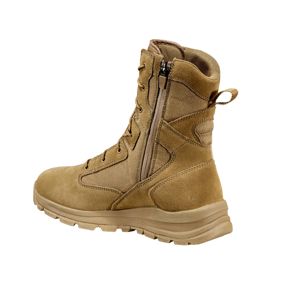 Carhartt Men's Gilmore 8" Soft Toe Waterproof Side Zip Hiker Boot- Khaki - FH8022 -M - Overlook Boots