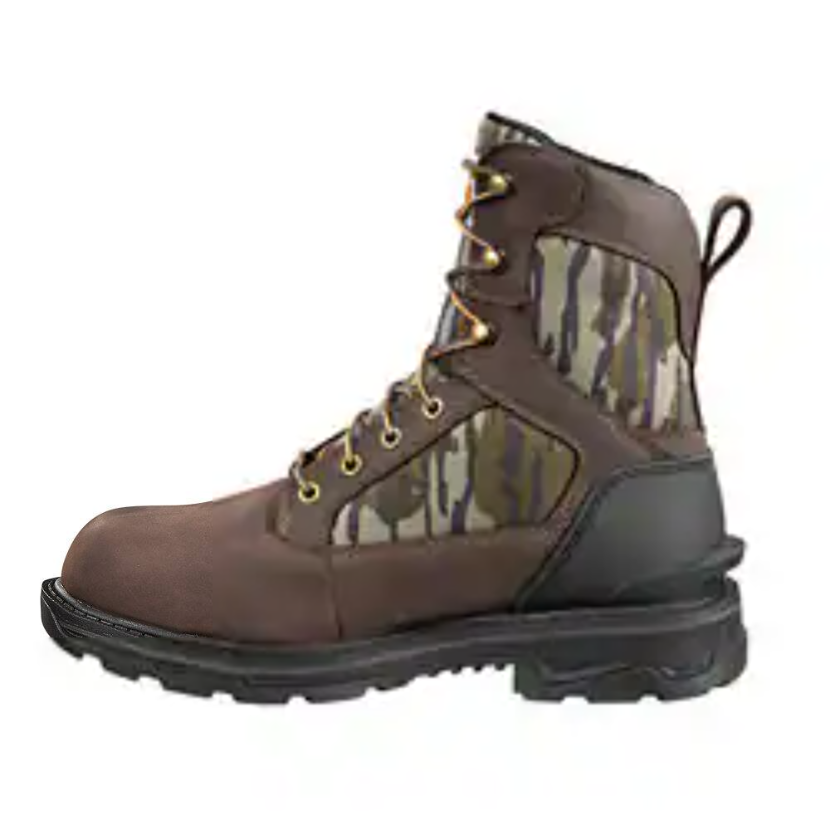 Carhartt Men's Ironwood Camo 8" Soft Toe WP Work Boot -Mossy Oak- FT8002-M  - Overlook Boots