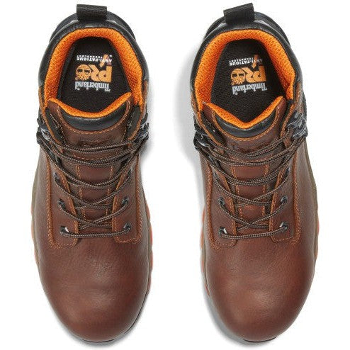 Timberland Pro Men's Hypercharge 6" Comp Toe WP Work Boot- Brown- TB1A1Q54214  - Overlook Boots