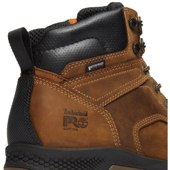 Timberland Pro Men's Titan EV 6" Soft Toe WP Work Boot- Brown- TB1A5M2T214  - Overlook Boots