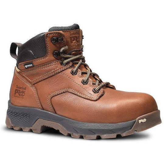 Timberland Pro Women's Titan EV 6" Comp Toe WP Work Boot- Brown- TB1A5P1A214  - Overlook Boots