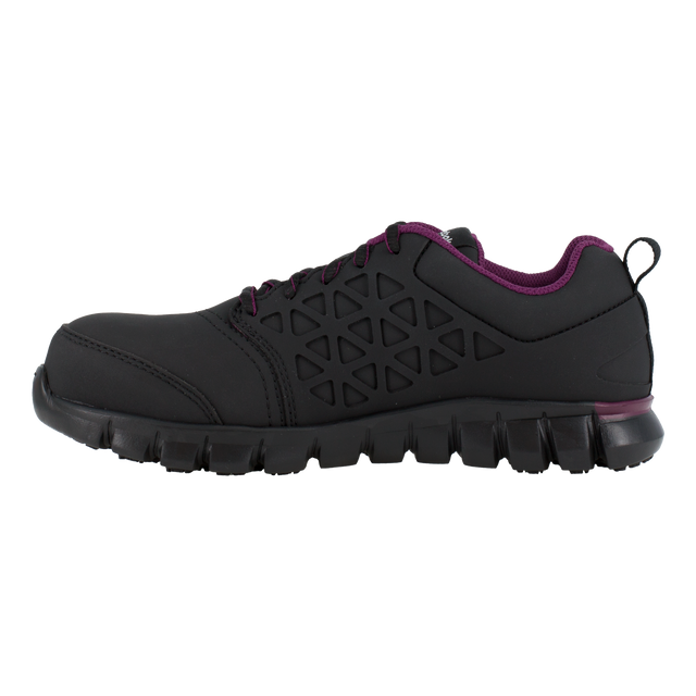 Reebok Women's Sublite Cushion Comp Toe Athletic Work Shoe - Black - RB492 - Overlook Boots