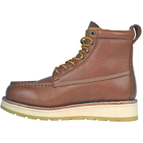 DieHard Men's Malibu 6" Soft Toe Slip Resistance Wedge Boot - Rust DH60420 - Overlook Boots