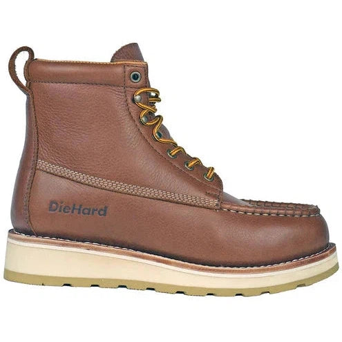 DieHard Men's Malibu 6" Soft Toe Slip Resistance Wedge Boot - Rust DH60420 - Overlook Boots