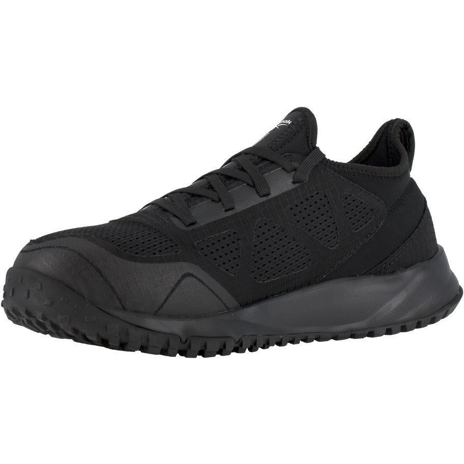 Reebok Men's Trail Running Oxford Steel Toe Terrain Work Shoe- Black- RB4090 - Overlook Boots