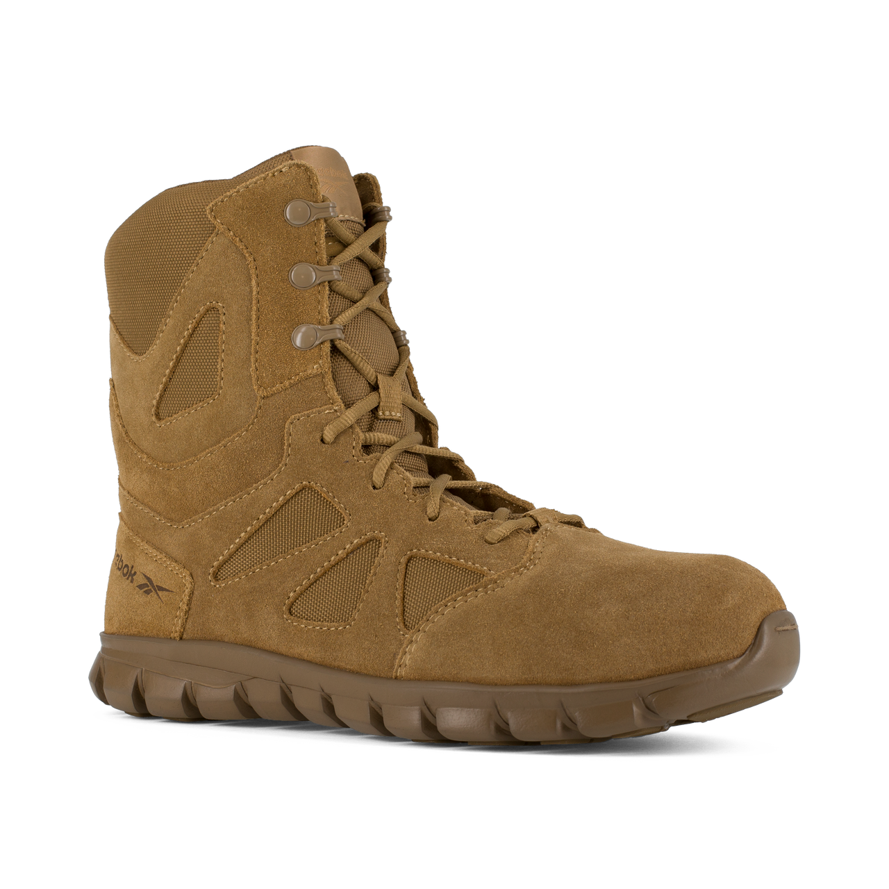 Reebok Men's Sublite Cushion 8" Comp Toe Tactical Military Boot - Coyote - RB8809 4 / Medium / Coyote - Overlook Boots