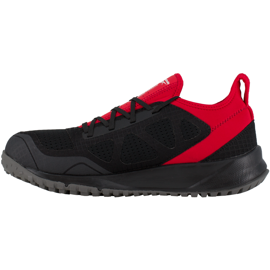 Reebok Men's Trail Running Oxford Steel Toe Terrain Work Shoe- Red- RB4093 - Overlook Boots