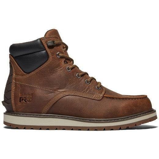 Timberland Pro Men's Irvine 6" Soft Toe Wedge Work Boot- Brown- TB1A42TY214  - Overlook Boots