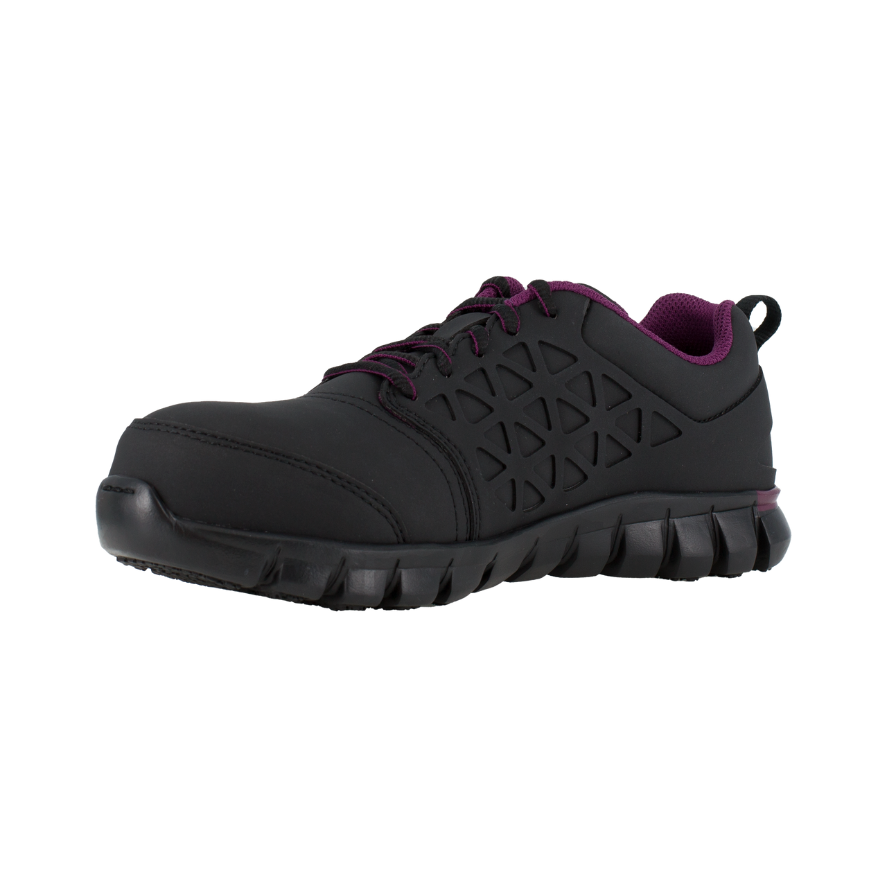 Reebok Women's Sublite Cushion Comp Toe Athletic Work Shoe - Black - RB492 - Overlook Boots