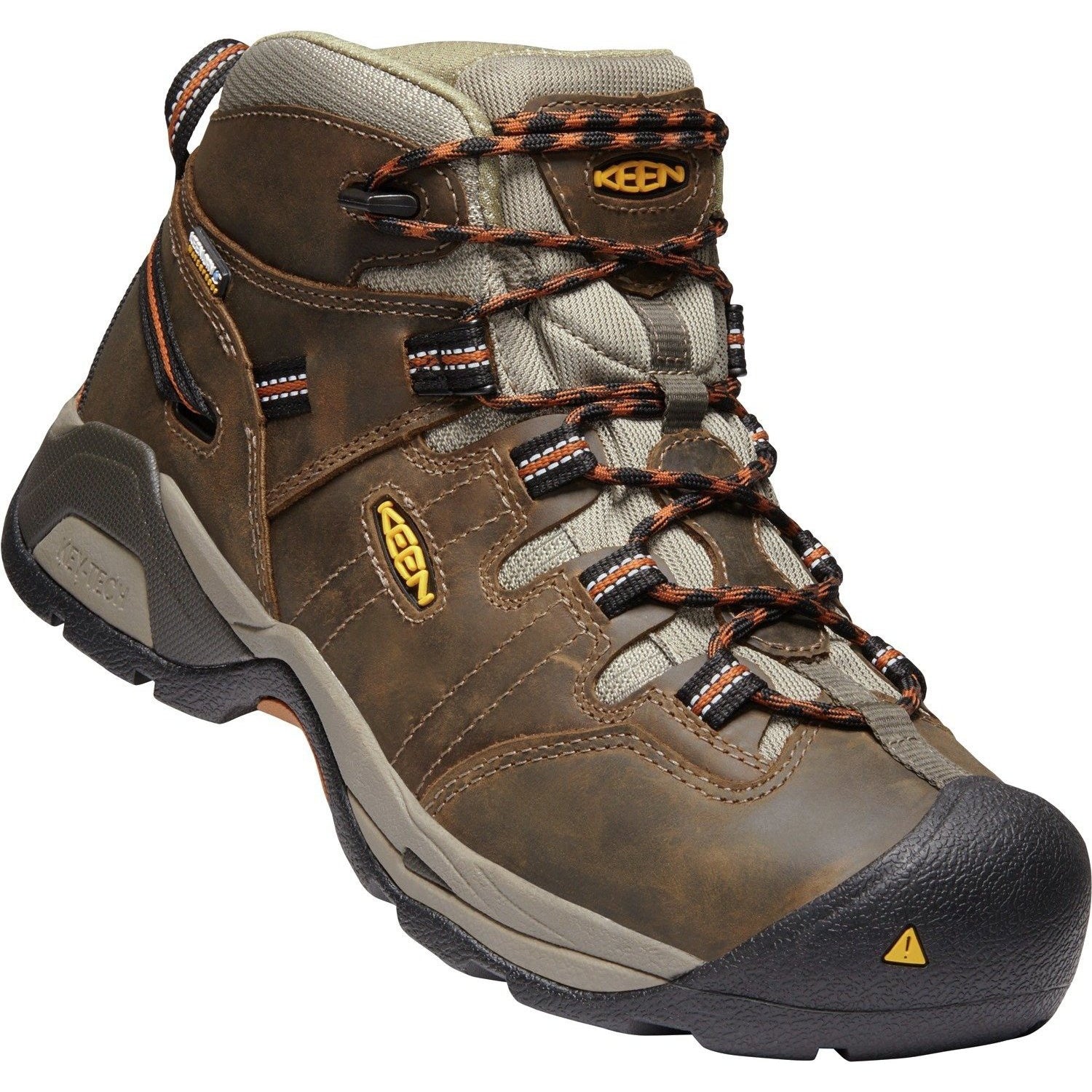 Keen Utility Men s Detroit XT Waterproof Soft Toe Work Boot Black Olive Brown 9 D