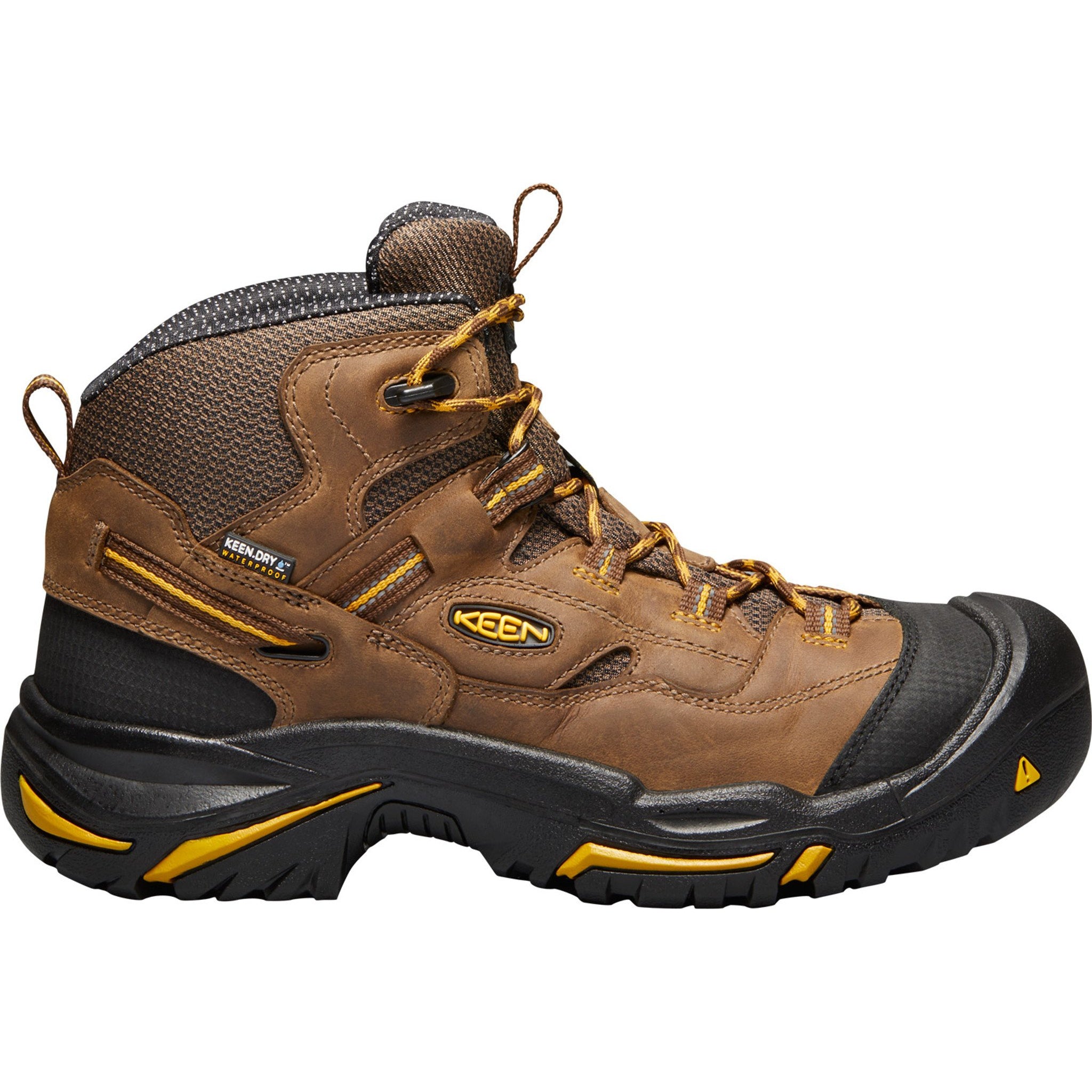 Keen Utility Men s Braddock Mid Soft Toe WP Work Boot Brown 1020162