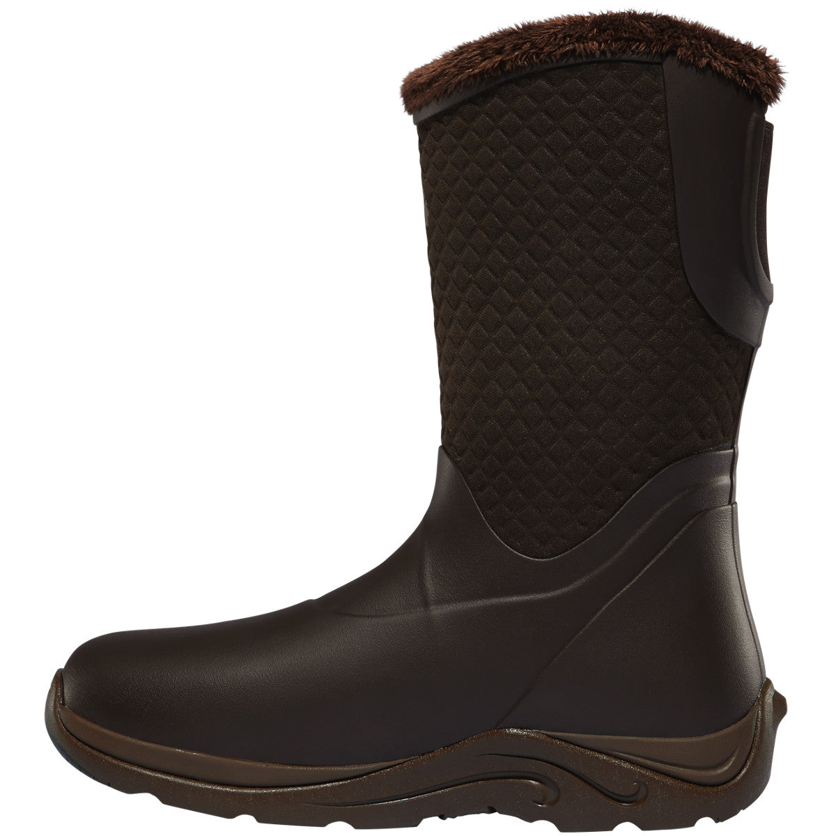 Lacrosse Women's Alpha Cozy 10" Soft Toe WP Rubber Boot - Brown - 656111  - Overlook Boots