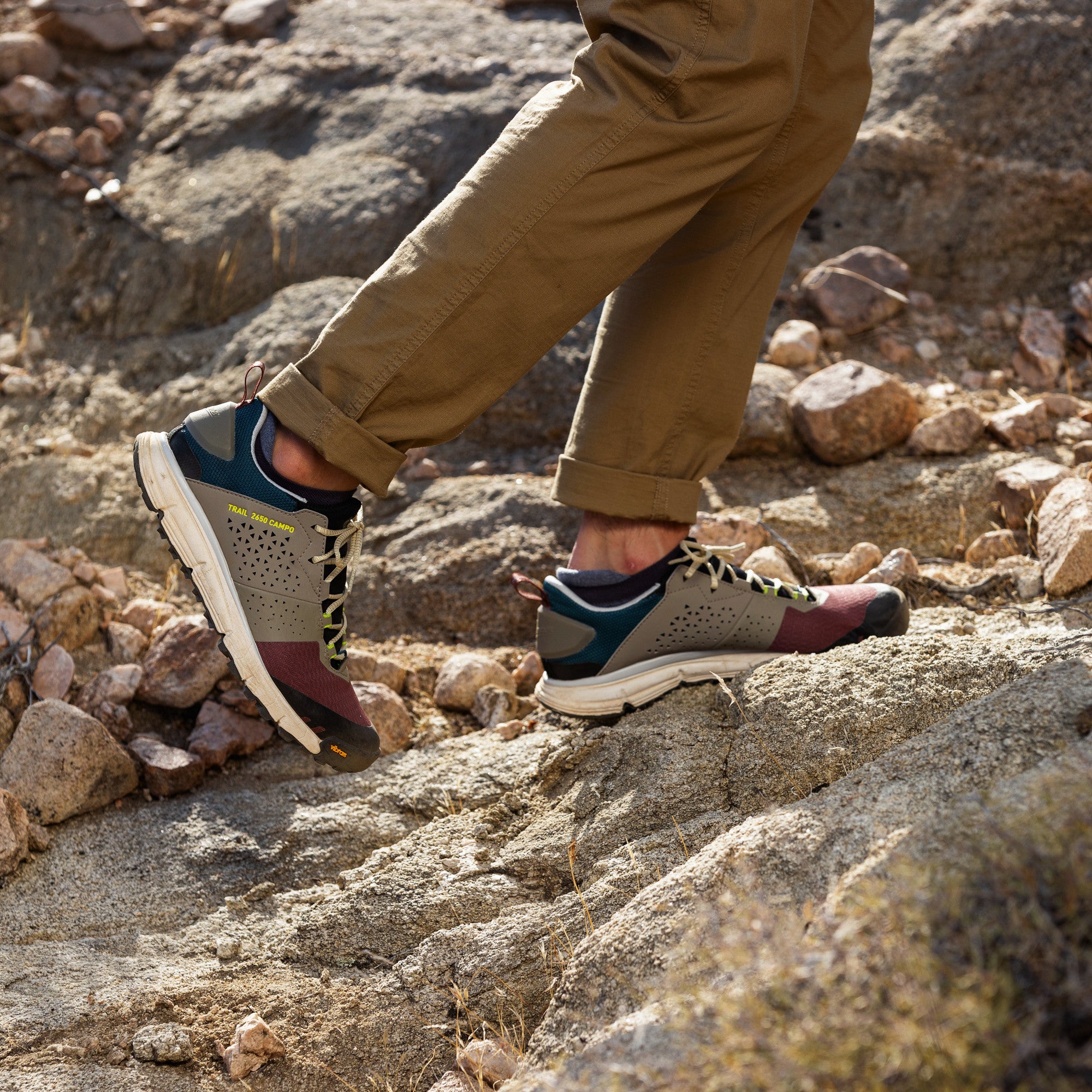 Danner Men's Trail 2650 Campo 3" Hiking Shoe - Brick - 68940  - Overlook Boots