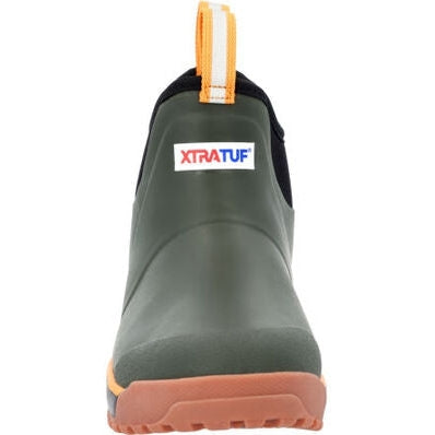 Xtratuf Men's 6 Ankle Deck Waterproof Boot - Gray / Yellow
