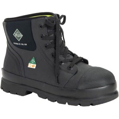 Muck Men's Chore Classic 6" Steel Toe WP PR Work Boot- Black- C6ST-CSA 5 / Black - Overlook Boots