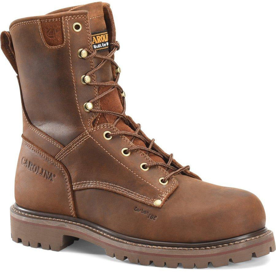 Carolina Men's 8" Comp Toe Unlined Work Boot - Brown - CA8628 8 / Medium / Brown - Overlook Boots