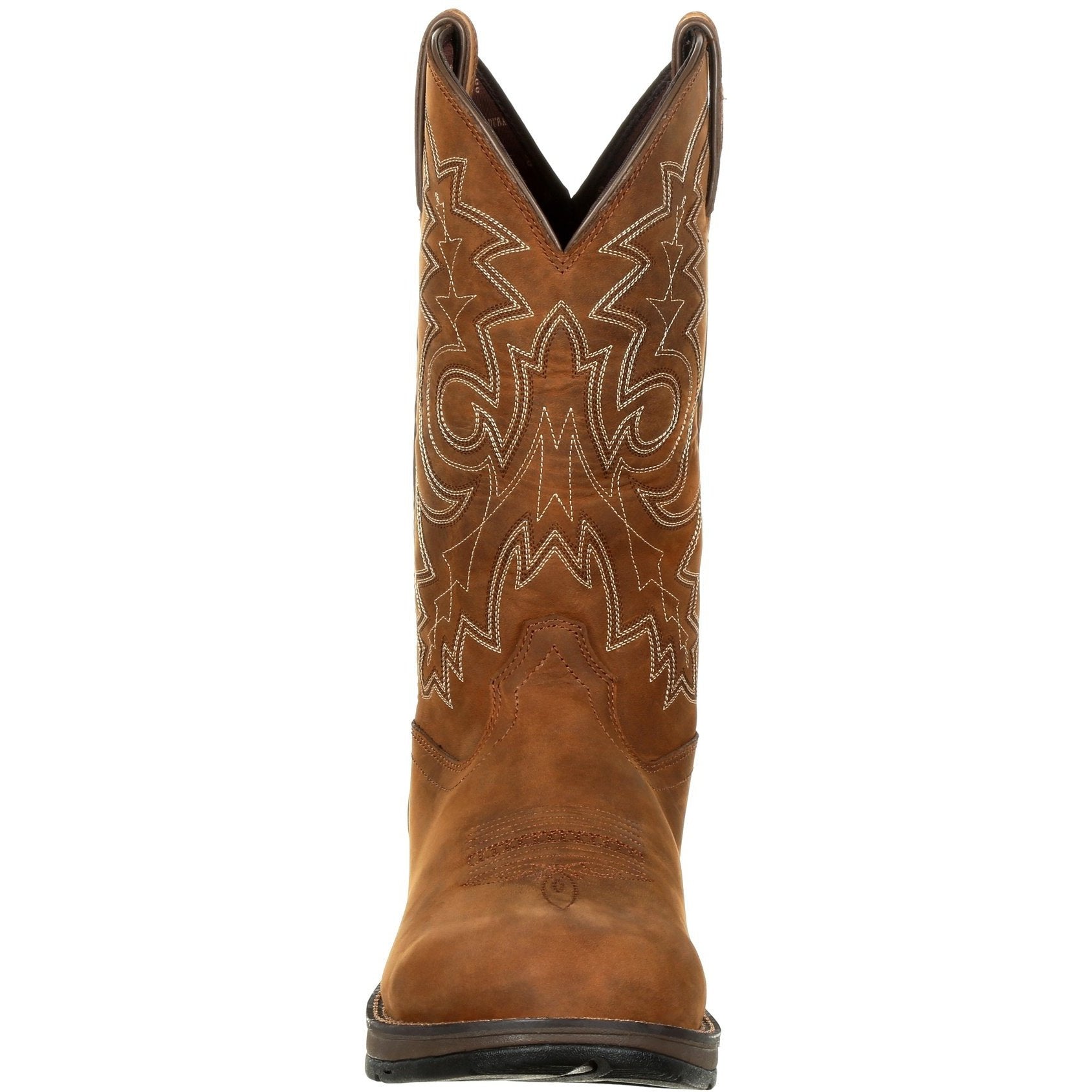 Durango Men s Rebel 12 Round Toe WP Western Boot Brown DDB0163