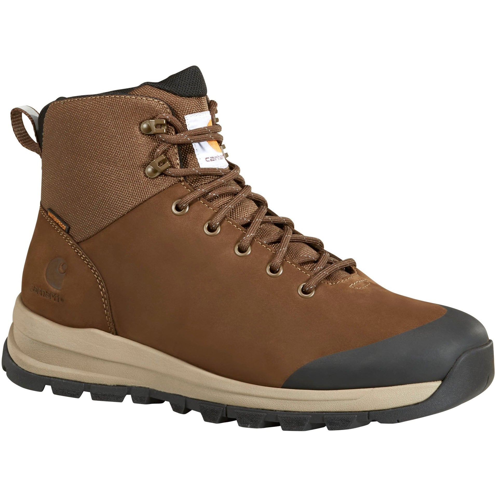 Carhartt Men's 5" WP Alloy Toe Hiker Work Boot - Dark Brown - FH5520-M  - Overlook Boots