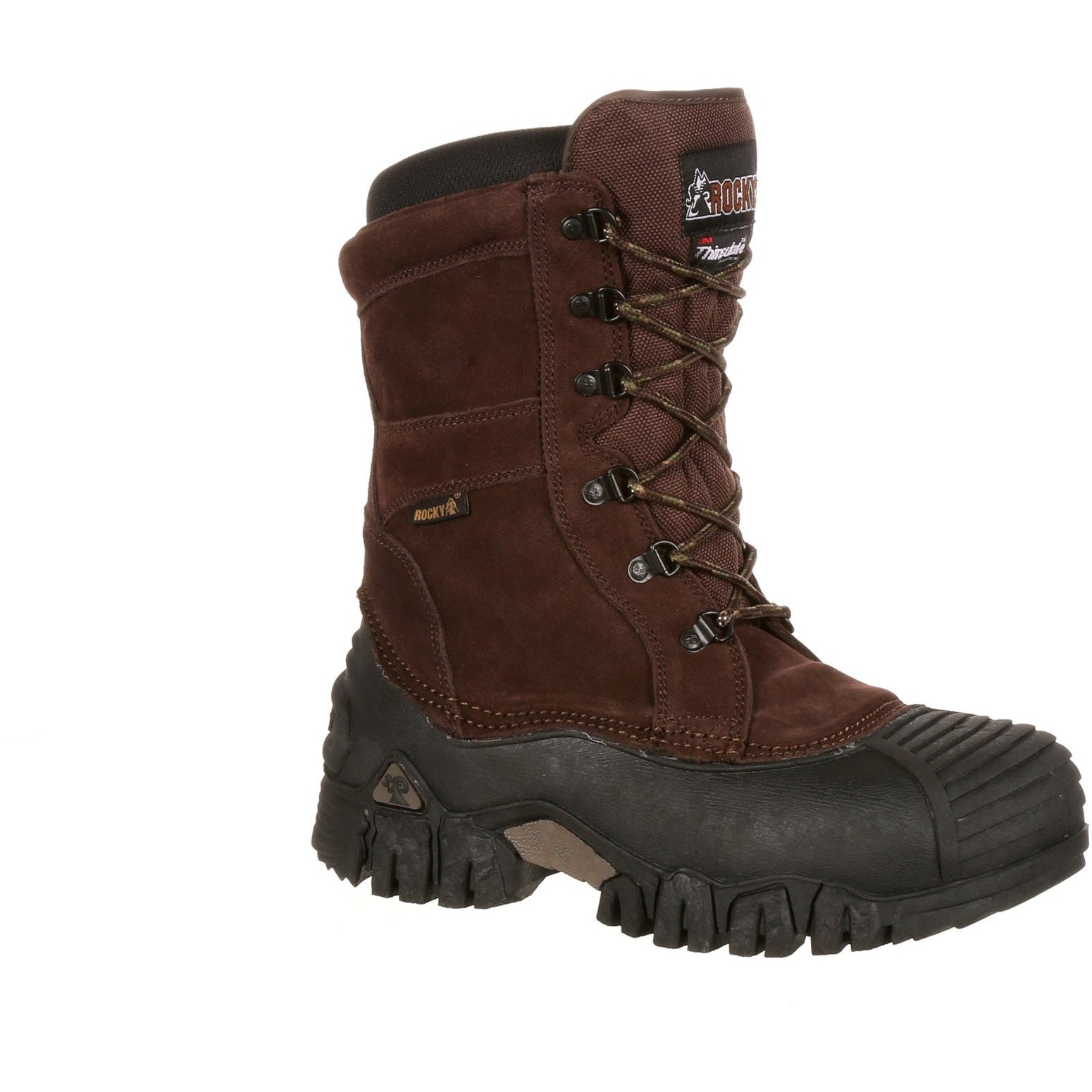 Rocky Men's Jasper Trac 10" WP 200G Ins Outdoor Boot- Brown- FQ0004799 8 / Medium / Brown - Overlook Boots