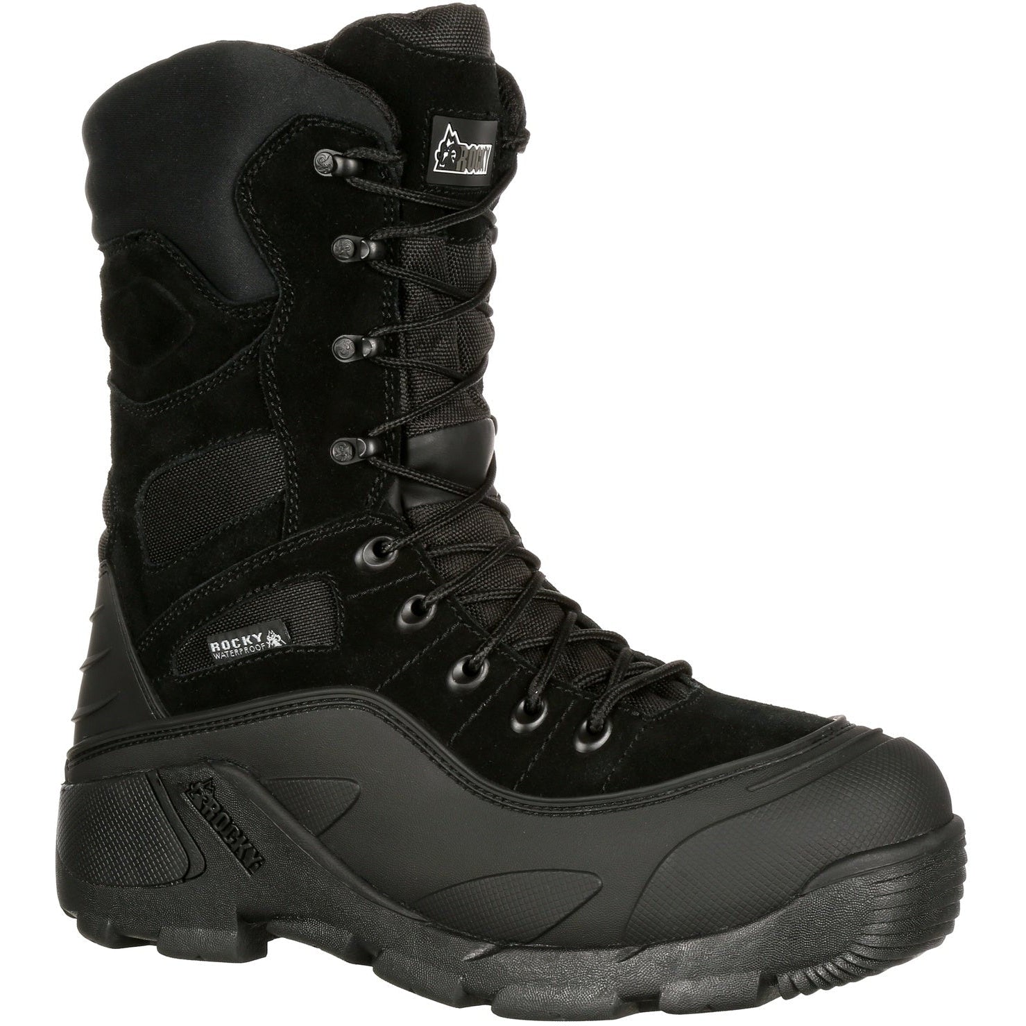 Rocky Men's BlizzardStalker 9" WP 1200G Ins Outdoor Boot - FQ0005455 8 / Medium / Black - Overlook Boots