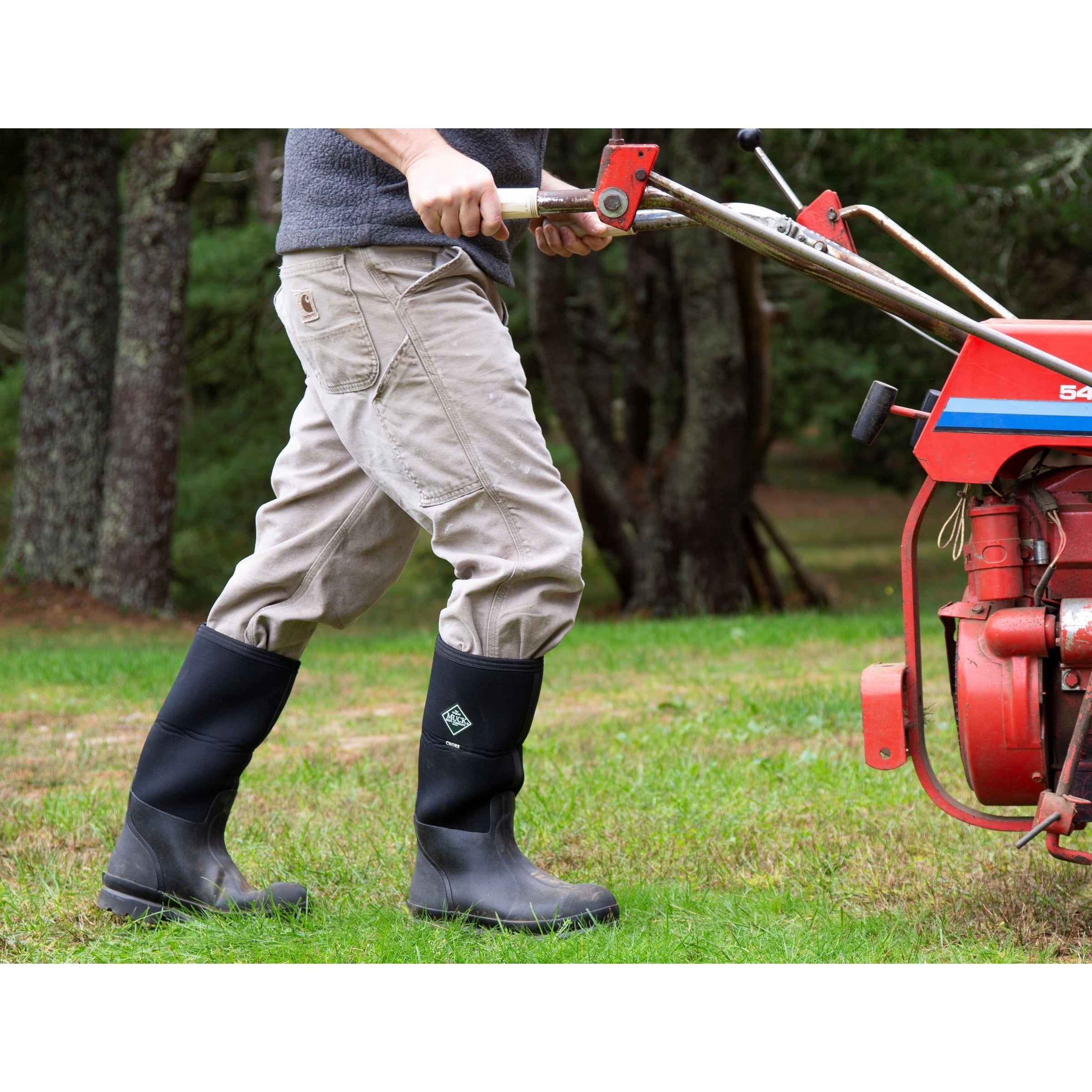 Tall rubber 2024 work boots